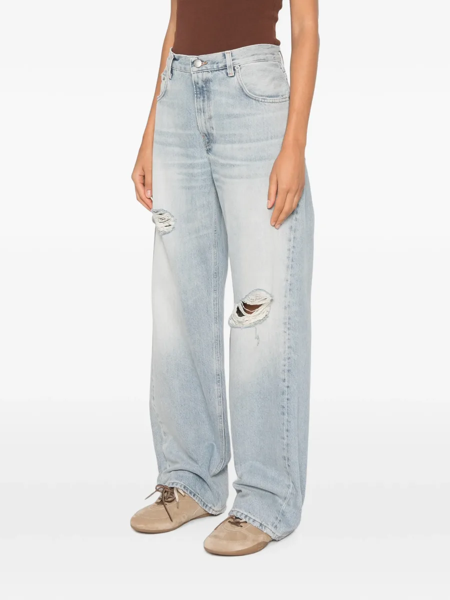 distressed wide-leg jeans 3