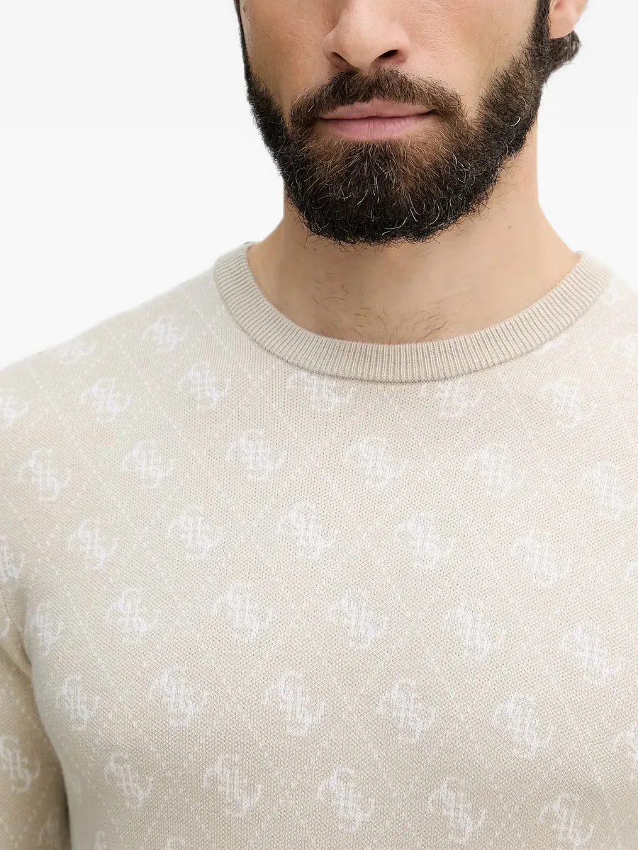 logo-jacquard sweater 4