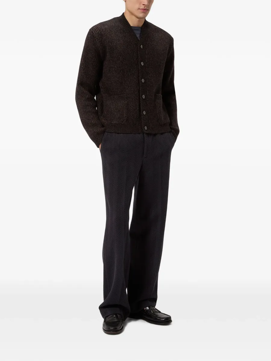 wool and viscose mélange cardigan 2