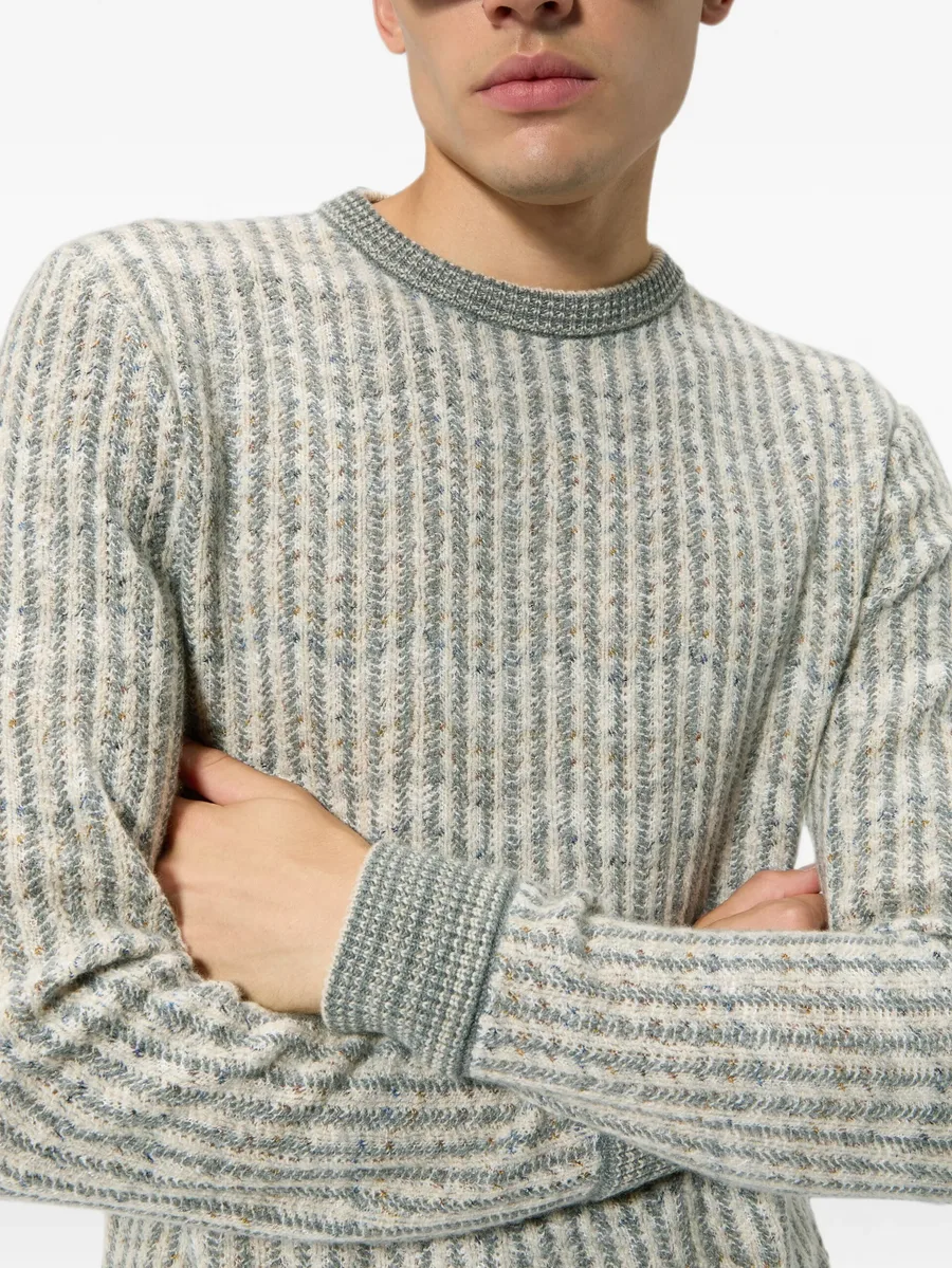 cashmere and viscose zig zag pullover 4