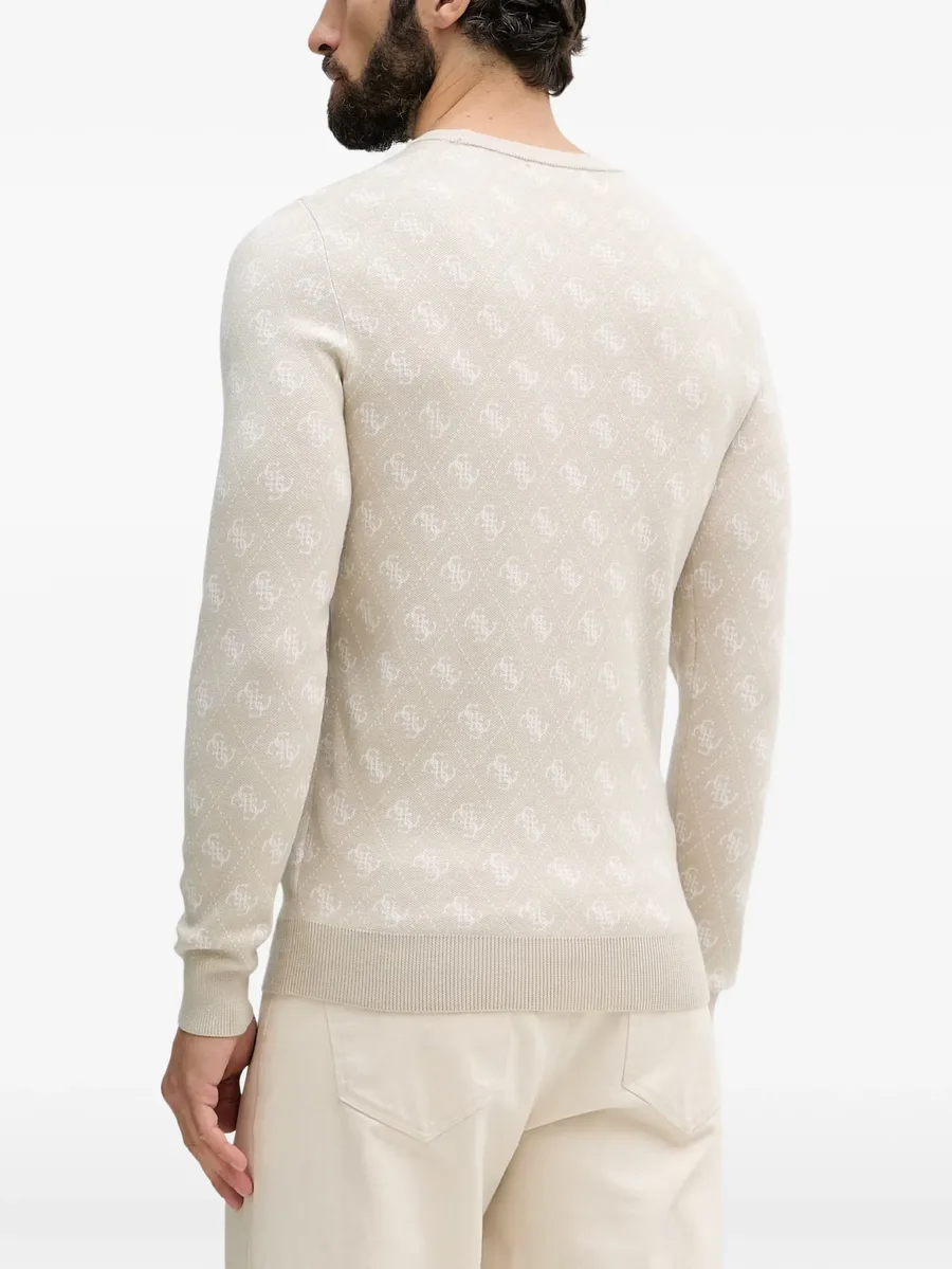 logo-jacquard sweater 3