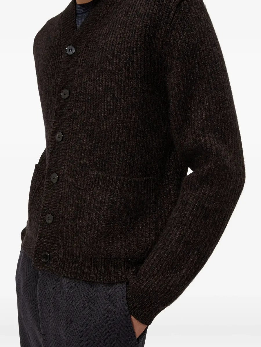 wool and viscose mélange cardigan 4