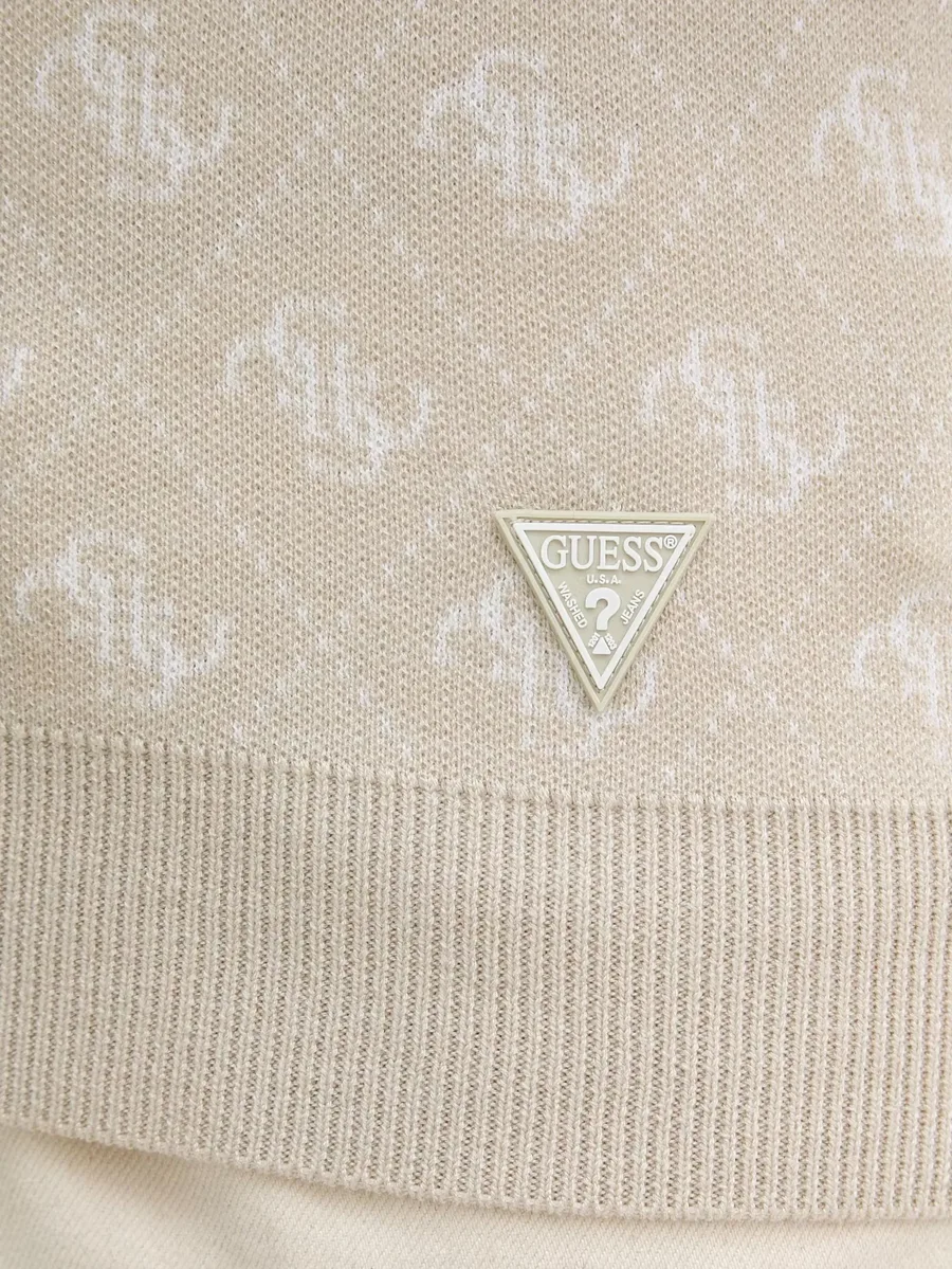 logo-jacquard sweater 5