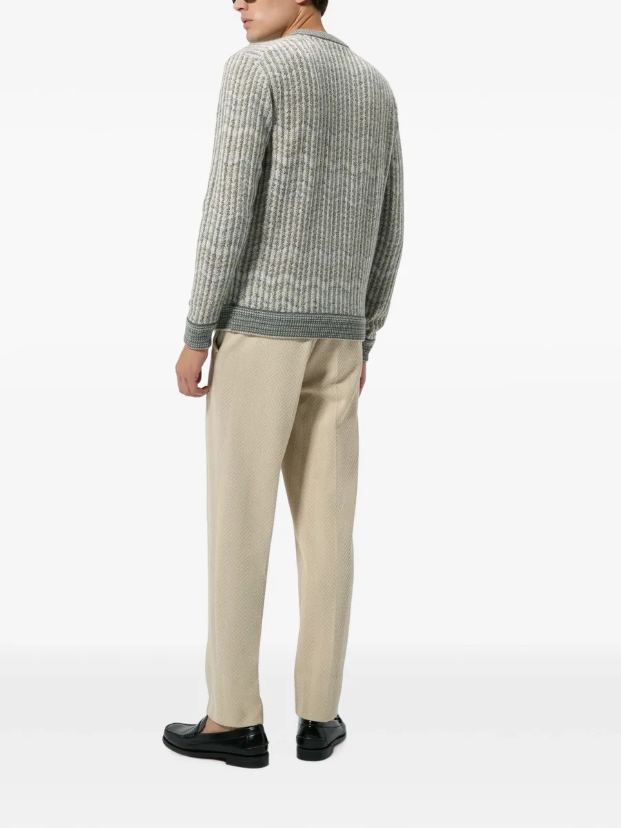 cashmere and viscose zig zag pullover 3