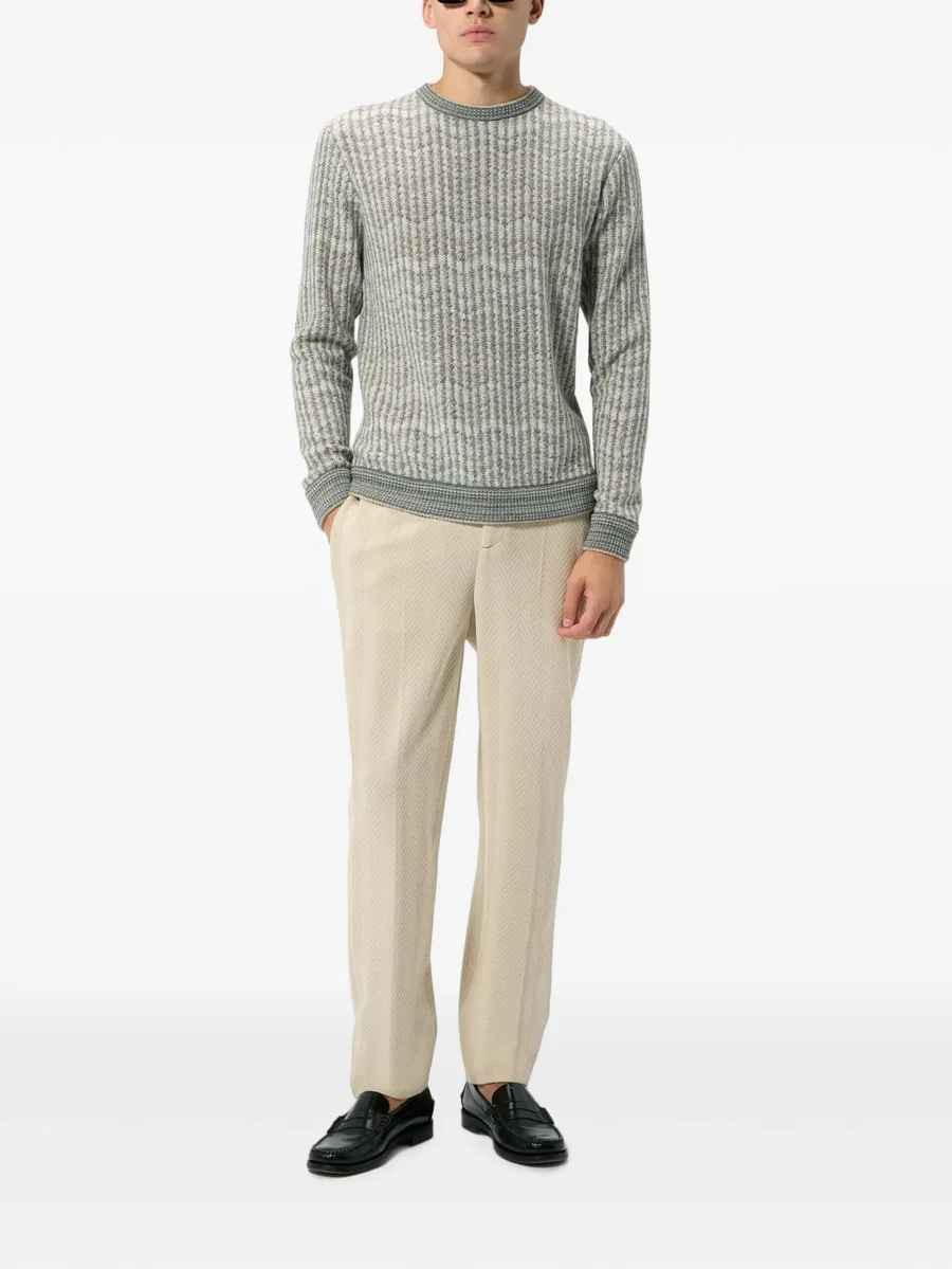 cashmere and viscose zig zag pullover 2