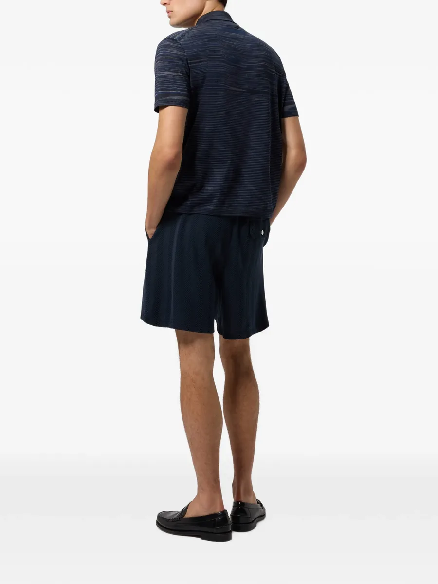 tone-on-tone Chevron cotton and viscose bermuda shorts 2