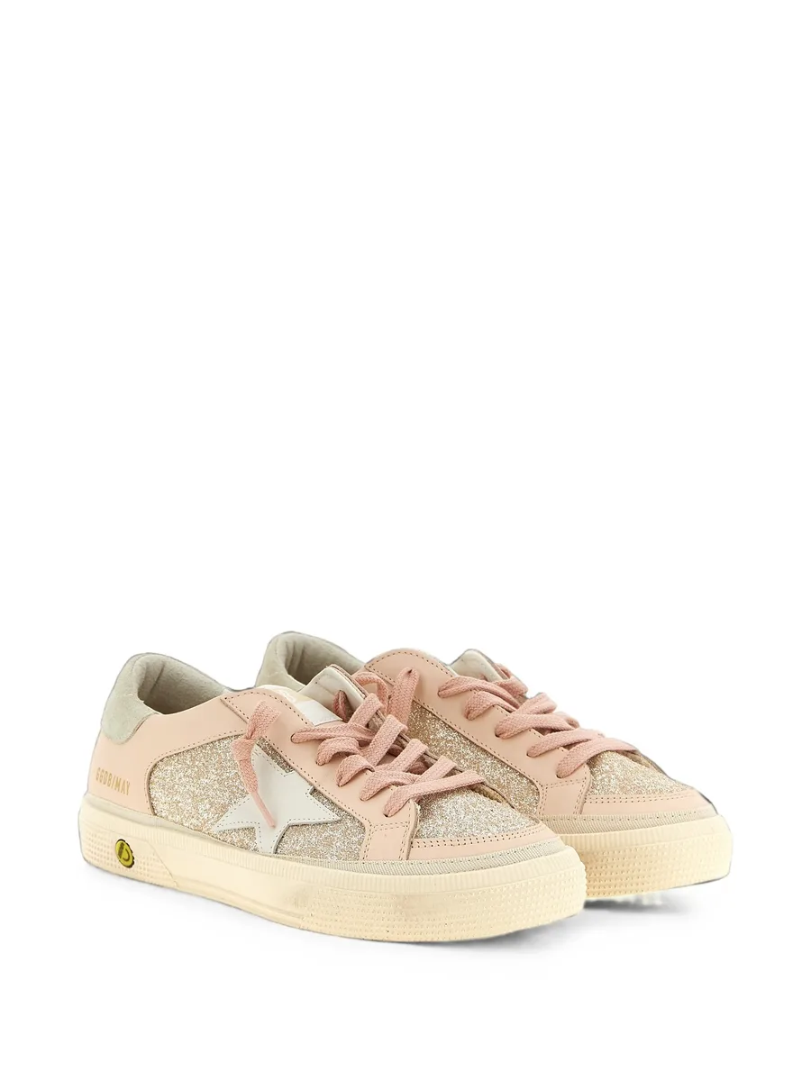 May glitter-panel sneakers 1