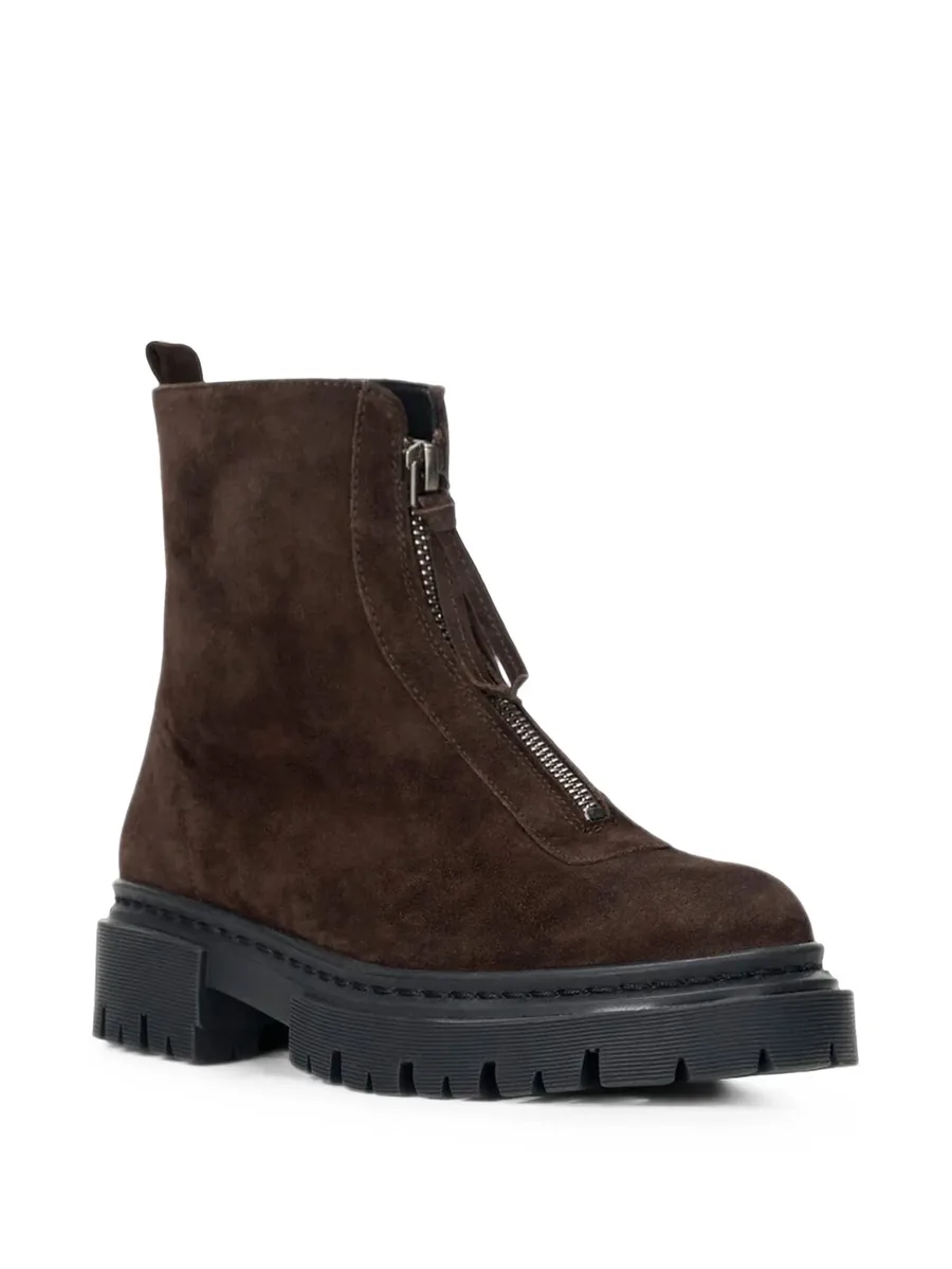 Miles zip-front ankle boots 1