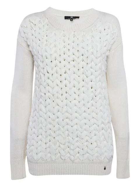 cable-knit sweater