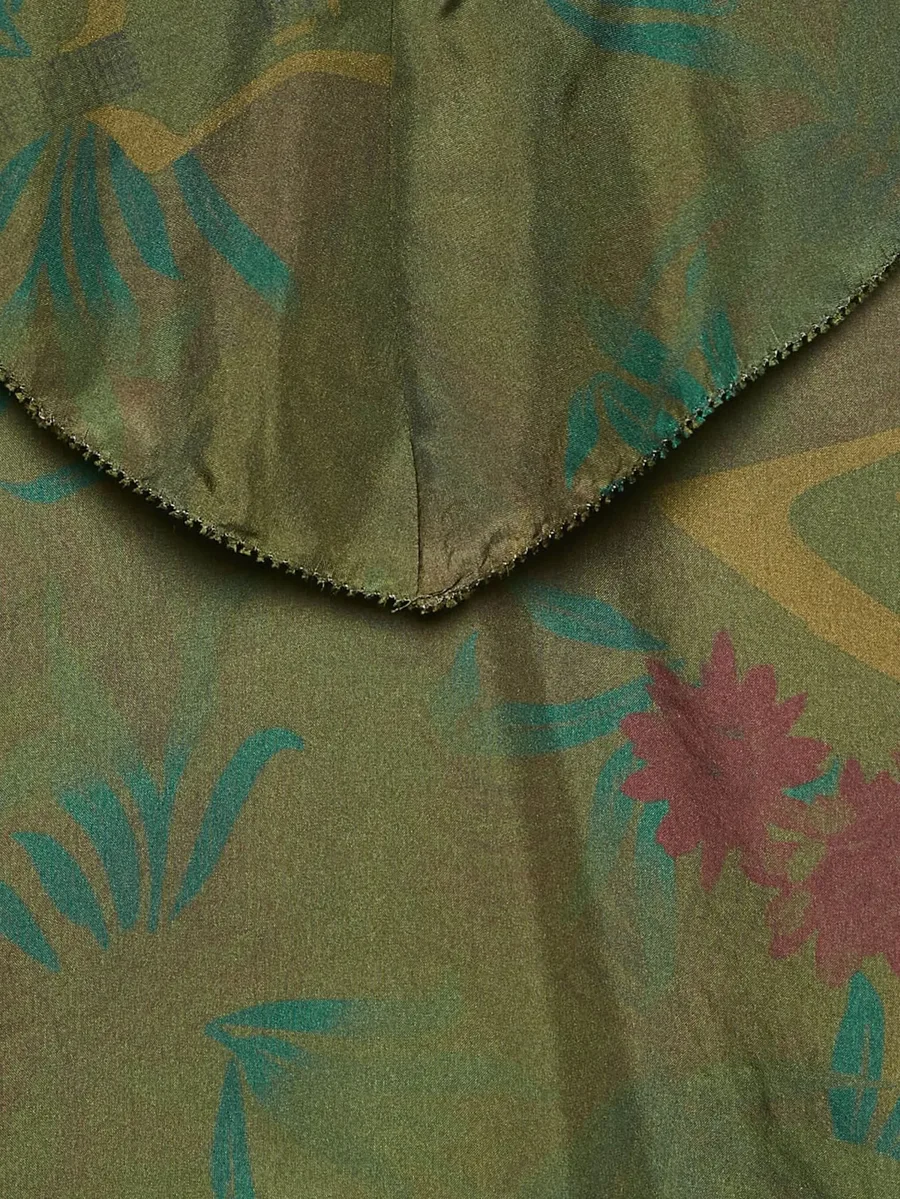 pre-owned ruffled V-neck blouse 6