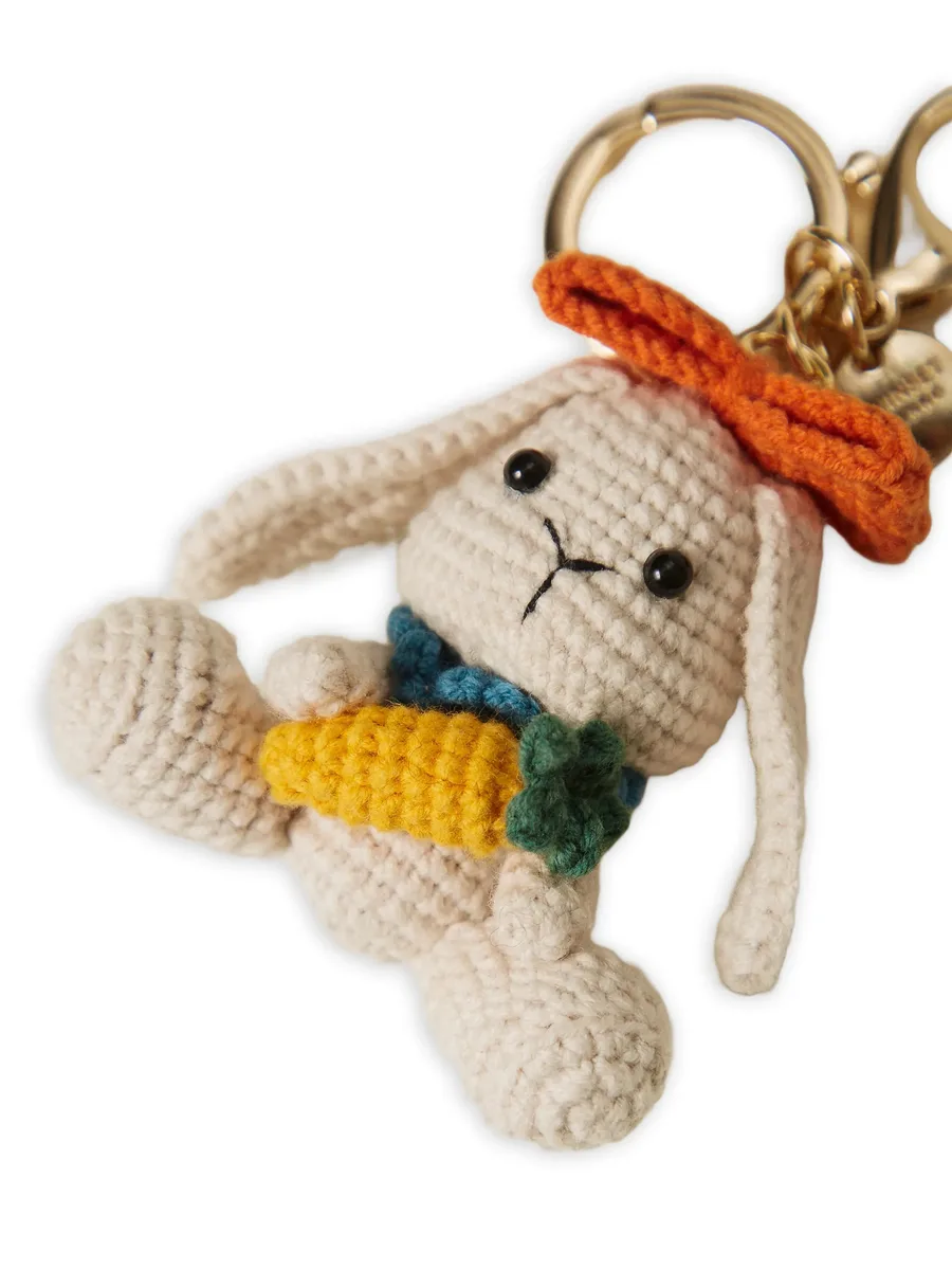 crochet rabbit keychain 3