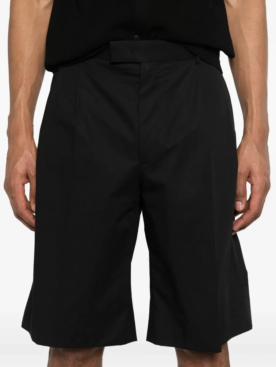 pleated tailored shorts 10