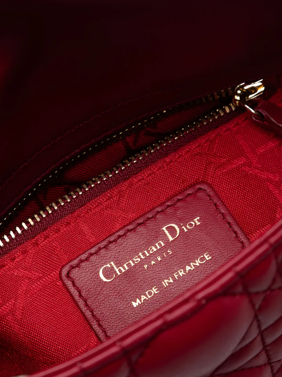 сумка 2020 Mini Lambskin Cannage Lady Dior 11