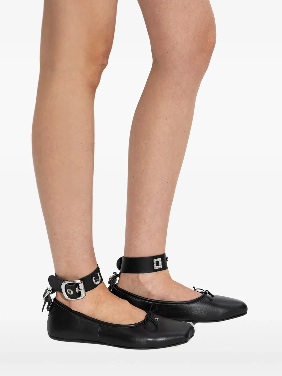 Bardot ankle-strap ballet flats 11