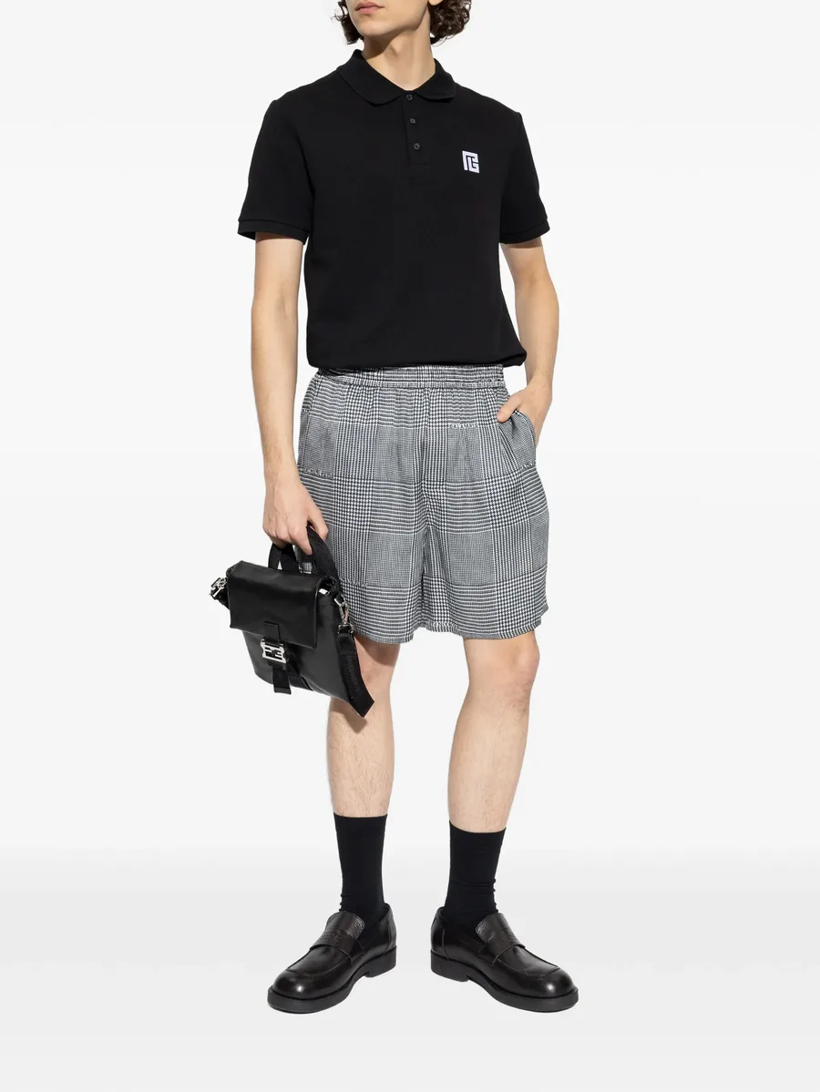 houndstooth elasticated shorts 3