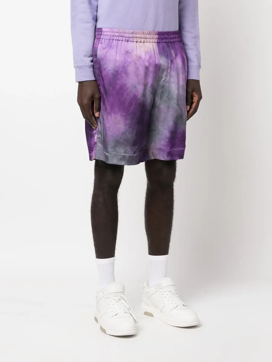 tie-dye track shorts 6