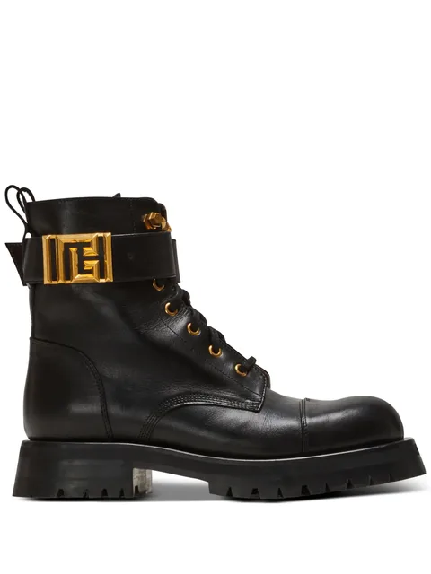 Romy lace-up leather boots
