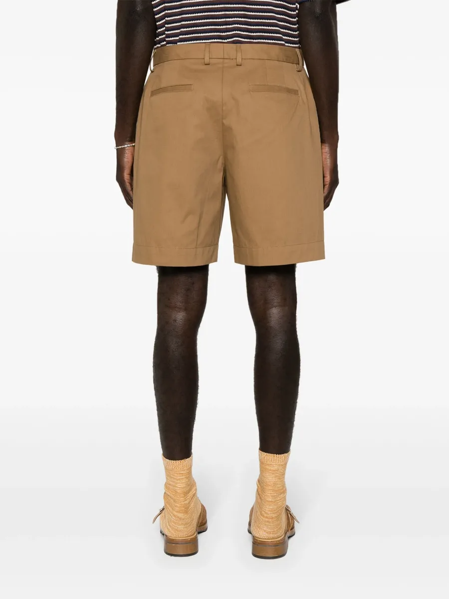 pleated cotton shorts 8