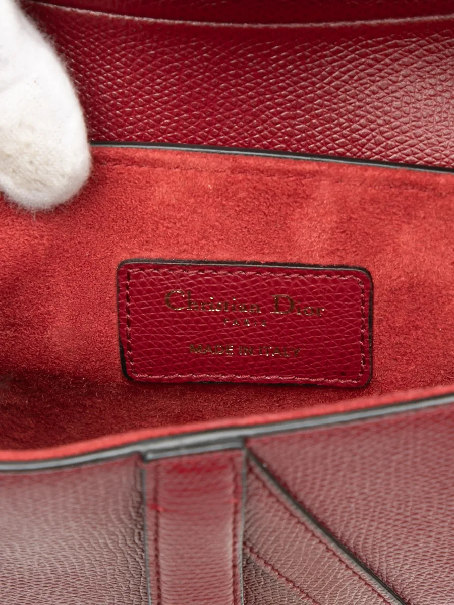 сумка-сэтчел Mini Grained Calfskin Saddle Bag (2019 год) 11
