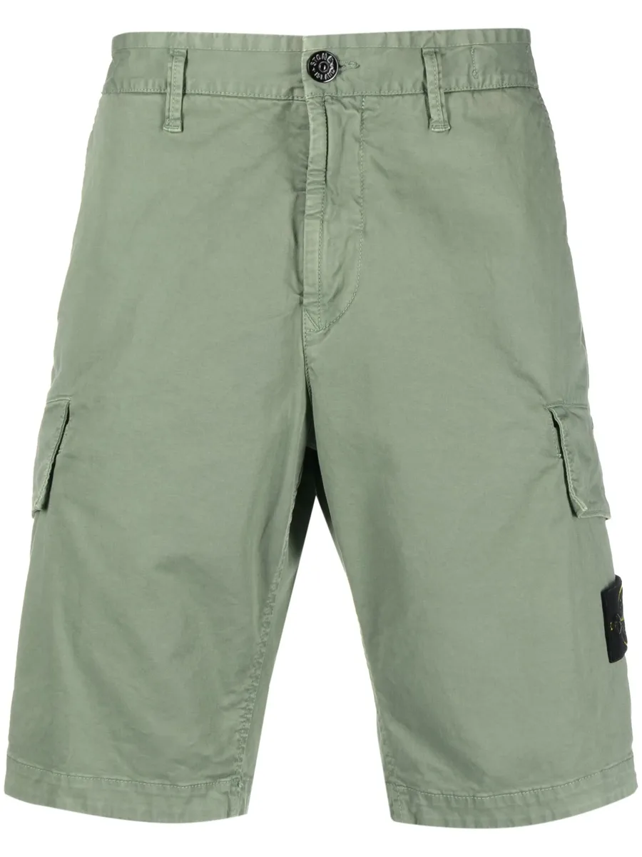 compass-motif cargo shorts 1