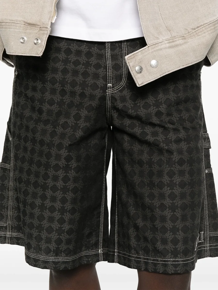 geometric-print shorts 10