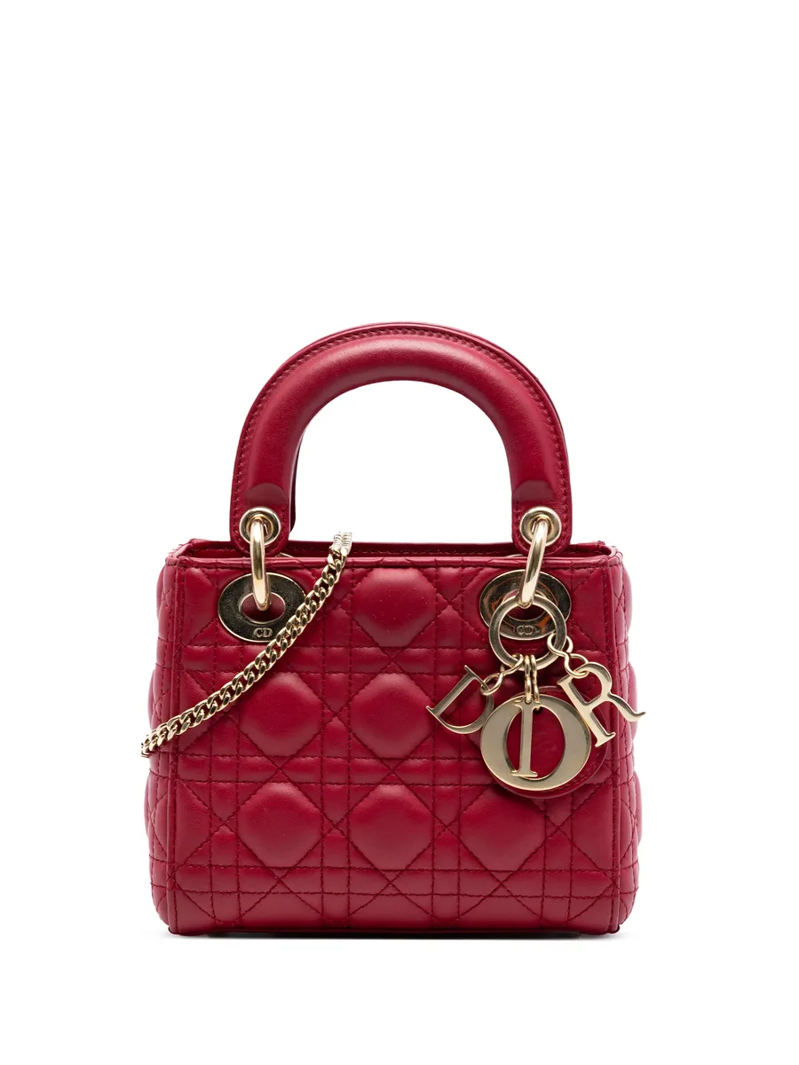 сумка 2020 Mini Lambskin Cannage Lady Dior 1