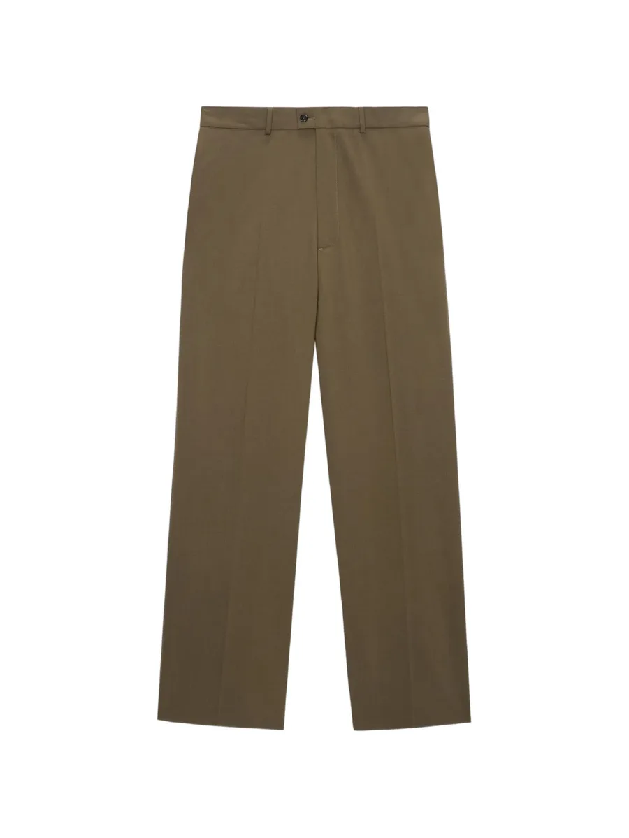 wide-leg button trousers 1