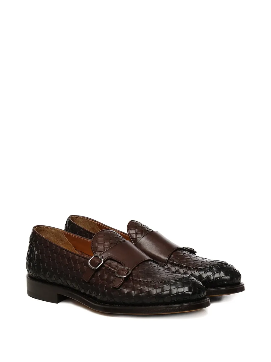 woven leather monk shoes 4