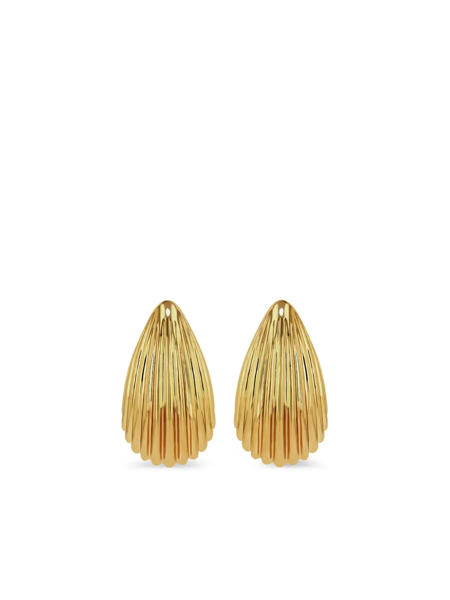 серьги Ribbed Drop 1