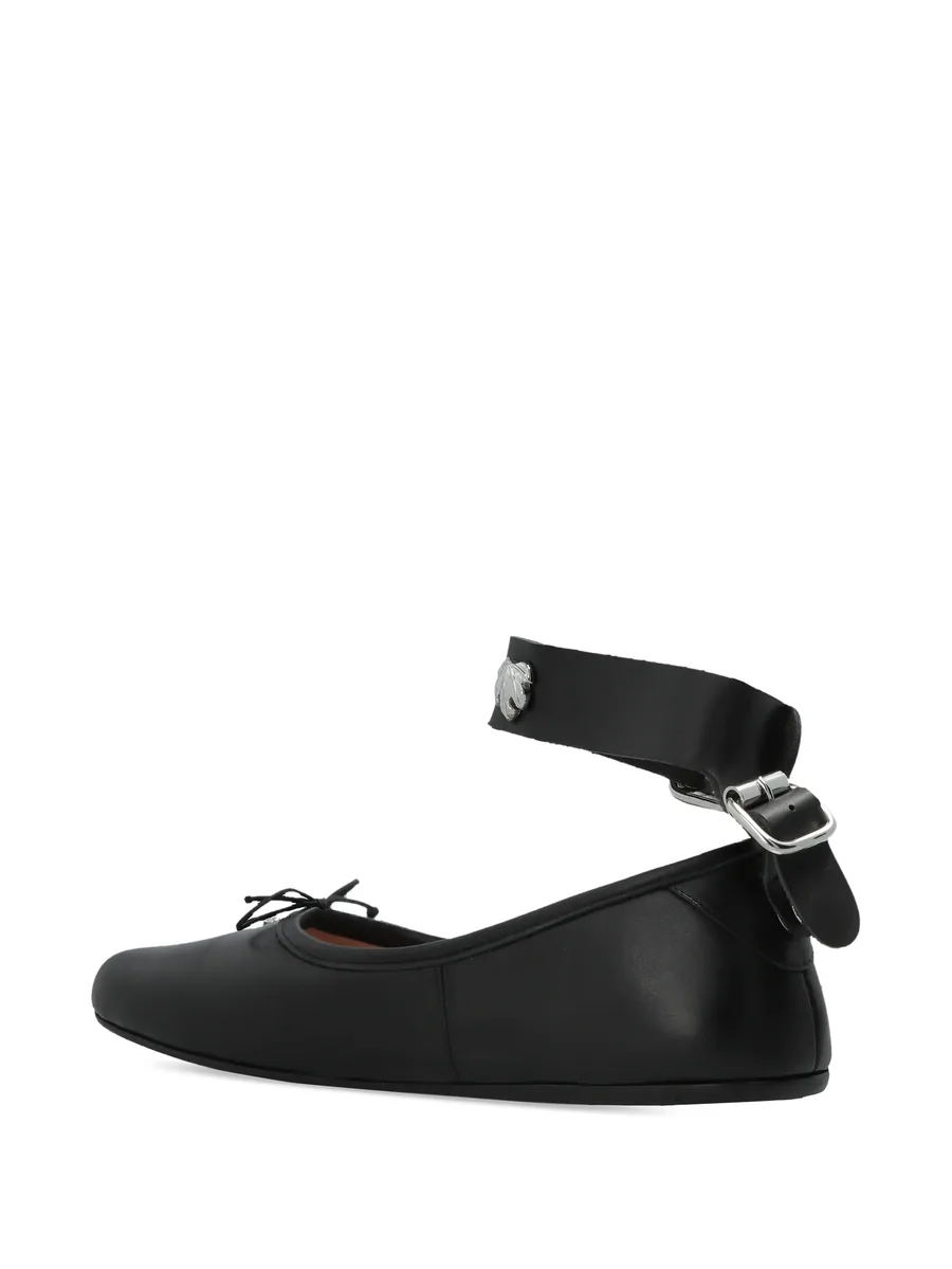 Bardot ankle-strap ballet flats 5