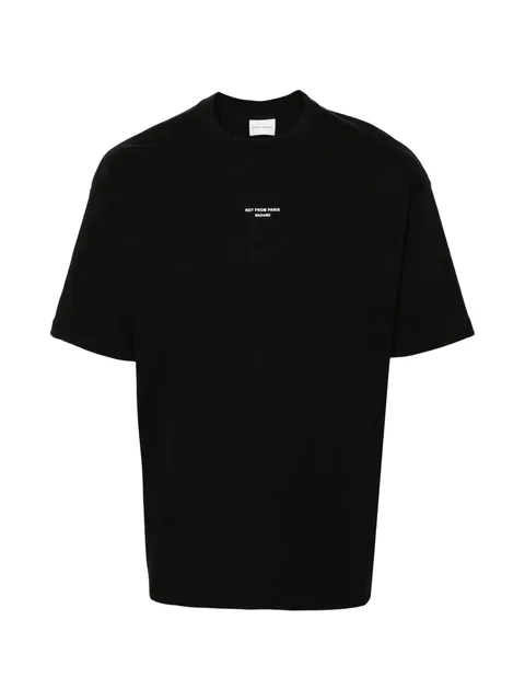 slogan-print cotton T-shirt