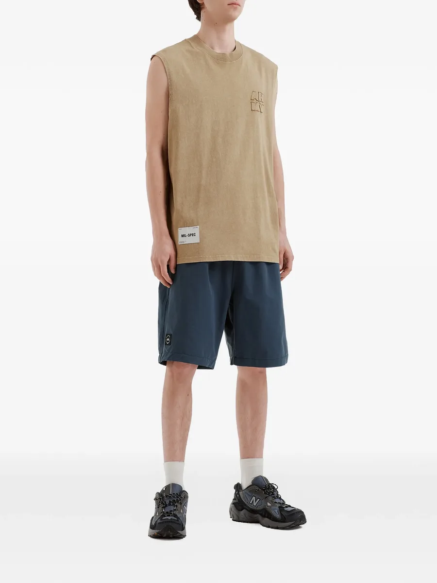 logo-patch elasticated-waist shorts 3