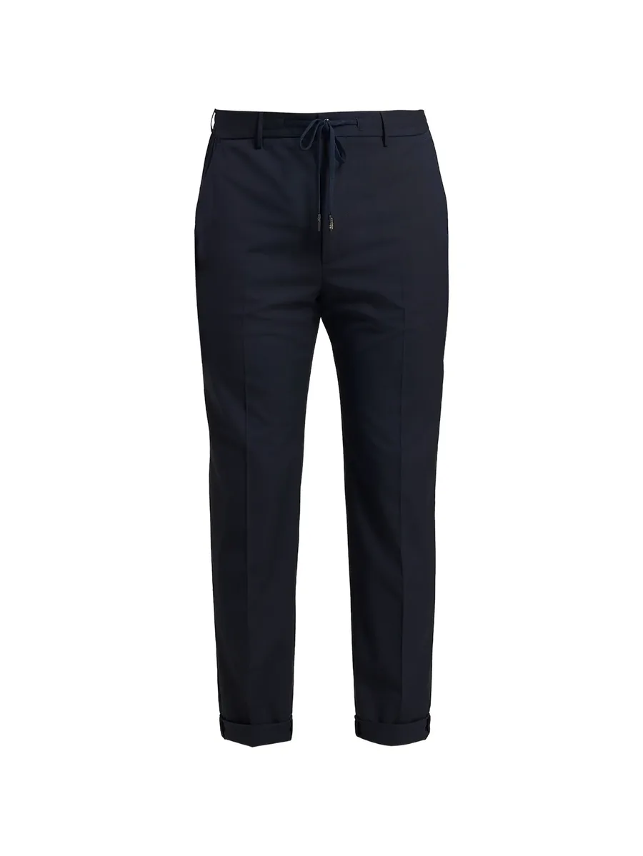 drawstring-waistband track pants 1