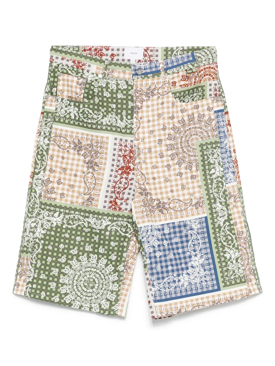 bandana traxedo shorts 1