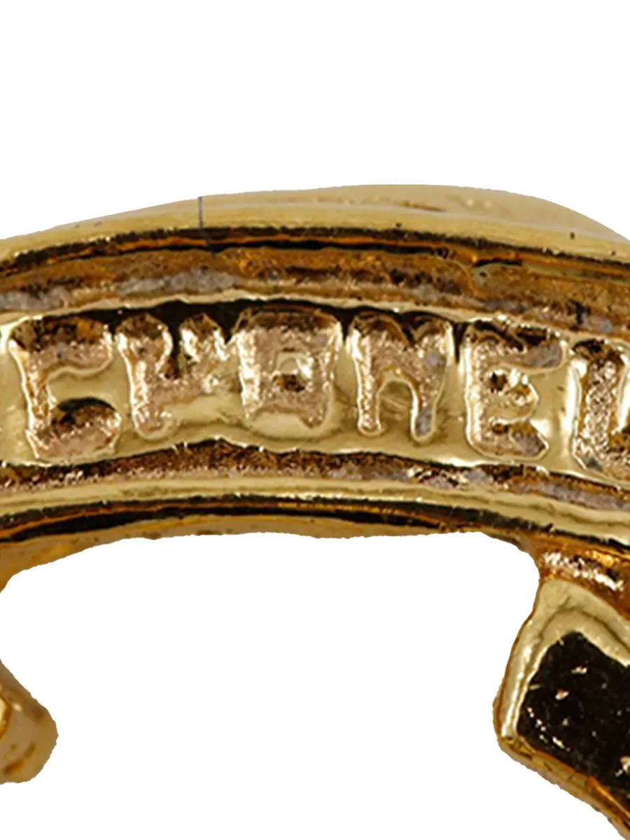 позолоченные серьги-клипсы с логотипом CC (1950-1970-е годы) 8