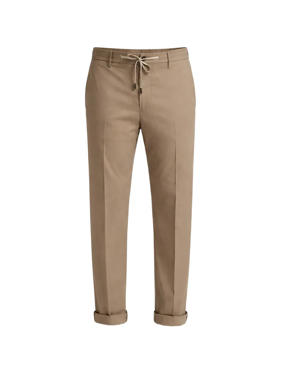 drawstring poplin track trousers 1