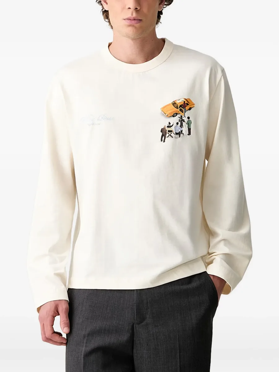 graphic-print long-sleeve T-shirt 1