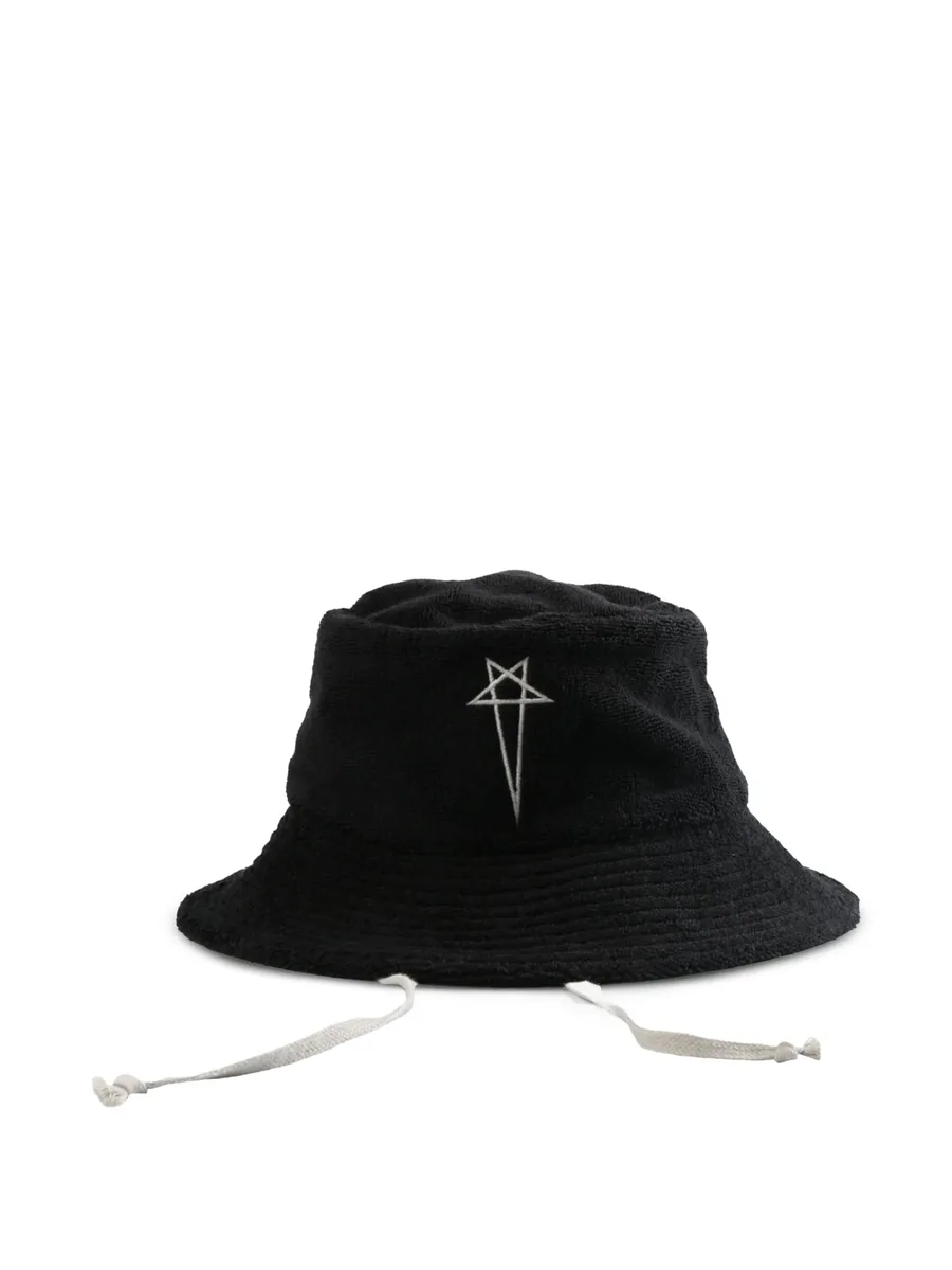 embroidered-motif bucket hat 1