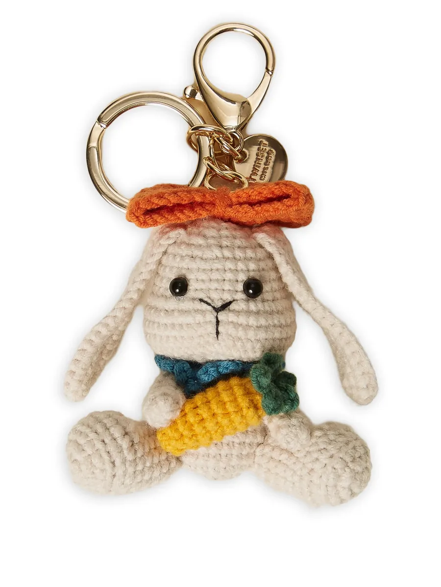 crochet rabbit keychain 1