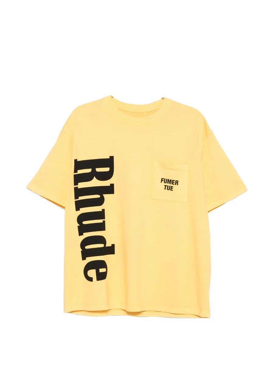logo-print pocket T-shirt 1
