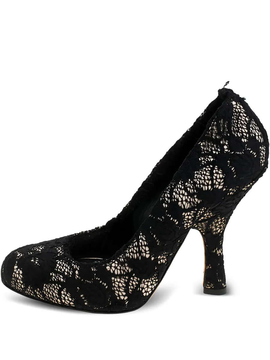 110mm lace-detailing heeled pumps 1