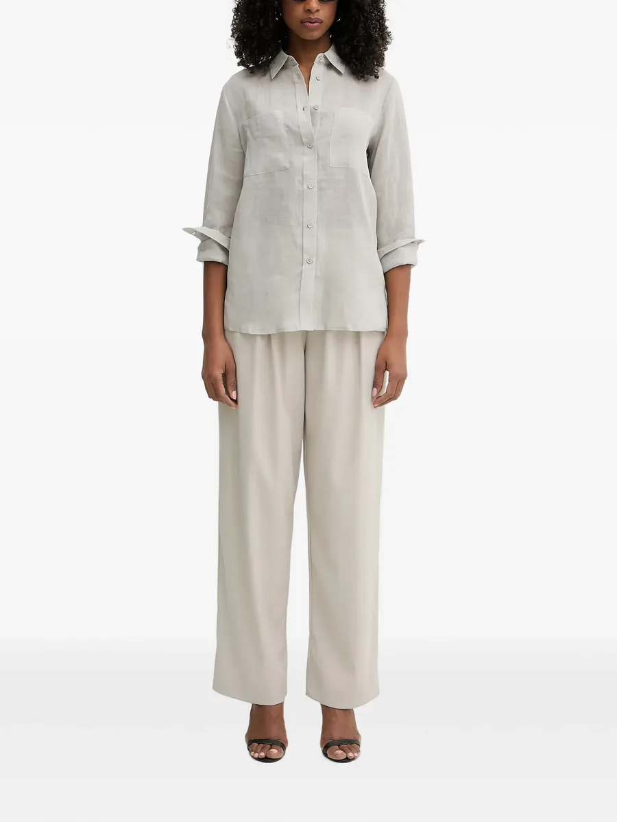 Tobela crystal-embellished chest-pocket shirt 2