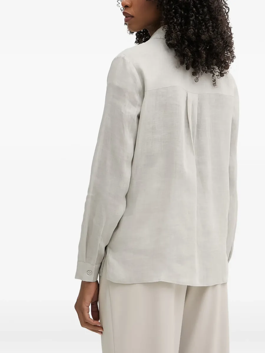Tobela crystal-embellished chest-pocket shirt 3