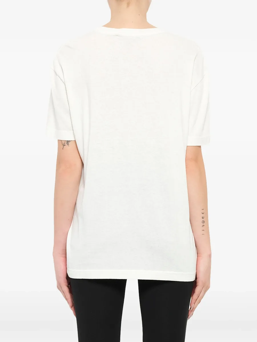 crew neck printed T-shirt 4
