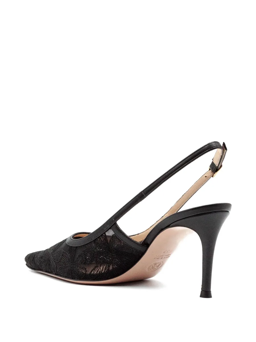 lace-detail pointed-toe pumps 6