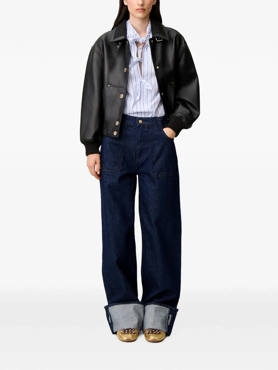 wide-leg jeans embroidered cuffs 2