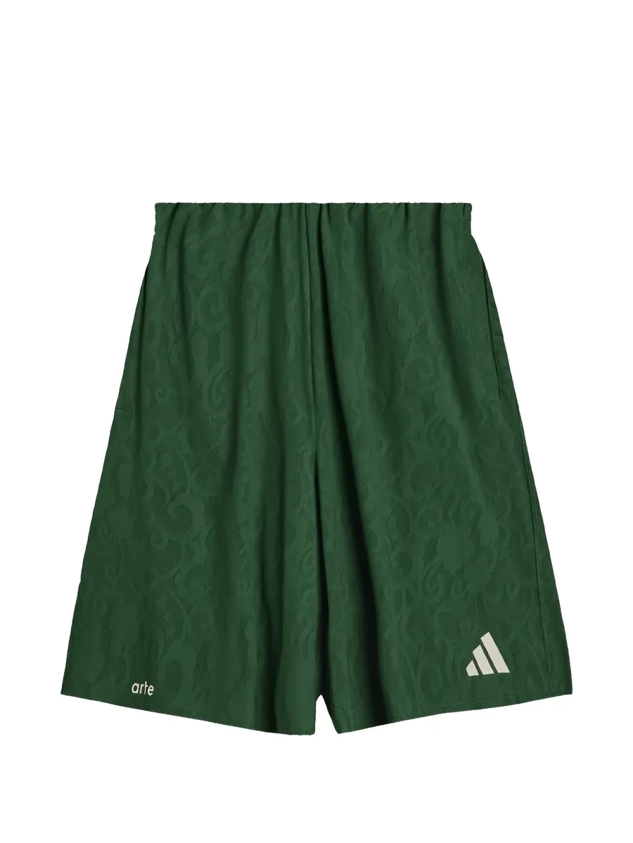 x Arte Antwerp logo-embroidered lace football shorts 1
