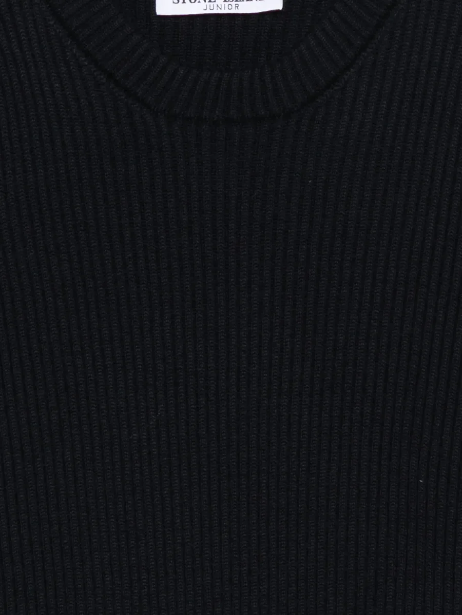 logo-patch ribbed sweater 3