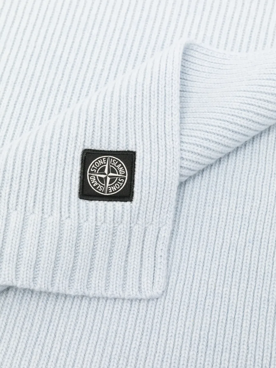 logo-patch knitted cardigan set 1