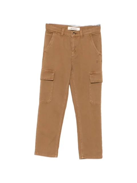 logo-embroidered cargo pants